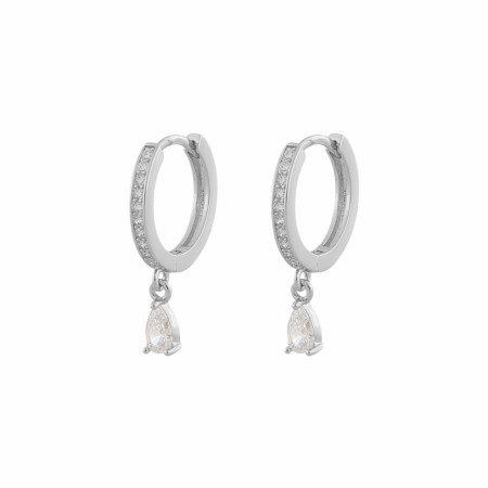 Snö Camille Drop Ring Ear Silver/Clear