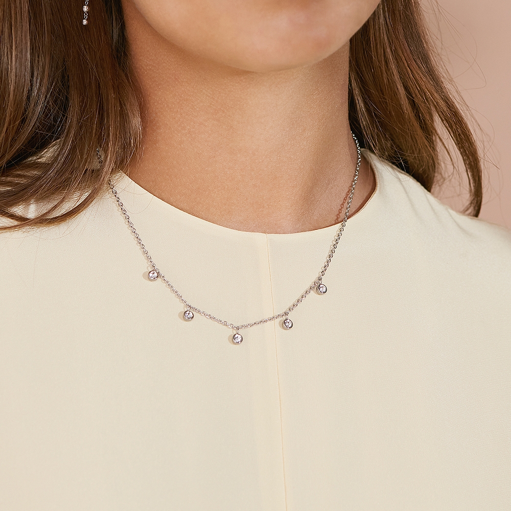 Edblad Dew drop necklace multi steel Jewelbox.no