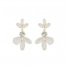 SNÖ SMITH SMALL PENDANT EARRING WHITE thumbnail