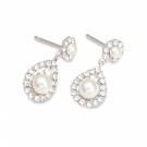 PETITE SOFIA PEARL ØRERINGER – CRYSTAL (Sølv) thumbnail