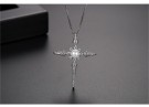 JBX Cross necklace silver thumbnail