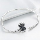 JBX CAT Sølv & Cubic Zirconia armbånd, meget elegant og perfekt til våre charms. thumbnail