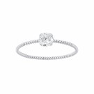 PORTOFINO TWISTED RING CLEAR/SILVER thumbnail