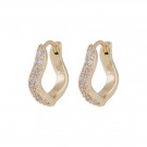 Snö of Sweden Essential Curve earrings gold thumbnail