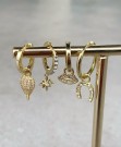 SNÖ Charms earring lucky gold/clear thumbnail