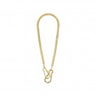 Pilgrim Hopeful carabiner curb chain necklace goldplated thumbnail