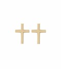 Edblad Spirit cross studs gold thumbnail