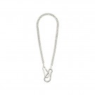 Pilgrim Hopeful carabiner curb chain necklace silverplated thumbnail