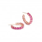 Ylva Li Julien øredobber - Pink Ruby thumbnail