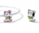 Bear Hug - JBX Charm i sølv som anheng til armbånd eller kjede thumbnail