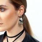 Dyrberg/Kern Klint sølv øredobber thumbnail