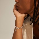 PILGRIM HOPEFUL CURB CHAIN BRACELET SILVERPLATED PÅ HÅNDEN thumbnail