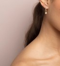 Lily and Rose Petite Kennedy hoops earrings - Ivory pearl (Gold) thumbnail