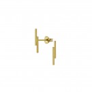 Lara double bar stud earrings thumbnail