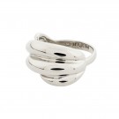 Pilgrim Courageous twirl deco ring silverplated thumbnail