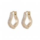 Snö of Sweden Essential Curve small earrings gold thumbnail