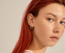 Pilgrim ELANOR rustikke hoop øredobber, gullbelagt thumbnail