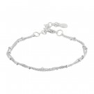 Snö of Sweden Amsterdam double chain bracelet silver thumbnail