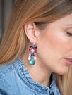 Multicolored Bisous earring thumbnail