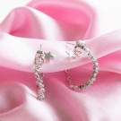 Lily and Rose Capella hoops sølv thumbnail