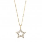 SNÖ Feliz pendant frame necklace gold/clear thumbnail