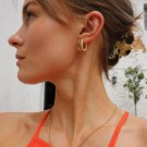 SNÖ Core London ring ear plain gold thumbnail