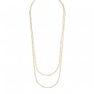 Snö of Sweden Amsterdam double chain necklace gold  thumbnail