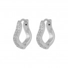 Snö of Sweden Essential Curve earrings silver thumbnail
