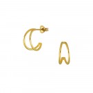 14K gullbelagte Hedda mini hoops thumbnail