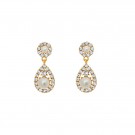 Petite Sofia pearl earrings gold thumbnail