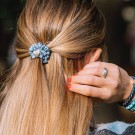 byEloise Faded denim silke scrunchie thumbnail
