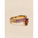 YLVA LI Venus ring – Pink garnet thumbnail