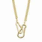Pilgrim Hopeful carabiner curb chain necklace goldplated thumbnail