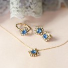 Lily and Rose Emily ring - Ice blue thumbnail