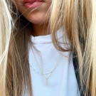 14k gullbelagt Everyday Bar necklace thumbnail