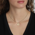 Pilgrim ELIN resirkulert coin halskjede med anheng gullbelagt thumbnail