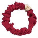 byEloise Heart silk scrunchie burgundy thumbnail