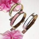 Dyrberg/Kern Pennika bangle hvit/gull thumbnail