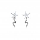 Shooting star earrings clear thumbnail