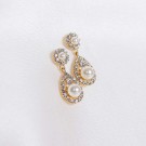 Petite Sofia pearl earrings gold thumbnail