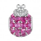 JBX charm Pink Diamond silver thumbnail