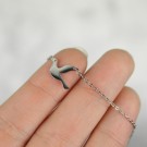 Dove necklace small steel thumbnail