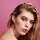 Dyrberg/Kern Heidi hoop earrings red thumbnail