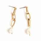 A&C chain earrings Freshwater pearl thumbnail