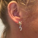 SHOOTING STAR EARRINGS CHAMPAGNE PÅ ØRE thumbnail