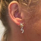 Shooting star earrings champagne thumbnail