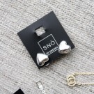 SNÖ Small card earring silver thumbnail