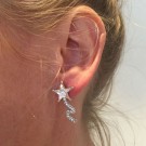 Shooting star earrings clear thumbnail