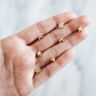 Edblad stjerneørepynt Sirius gull thumbnail