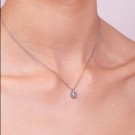 Petite Moon necklace silvershade silver thumbnail